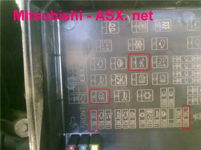 Маркировка аккумуляторных батарей Mitsubishi ASX фото