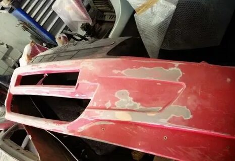 Ремонт трещин в бампере Mitsubishi Lancer X фото