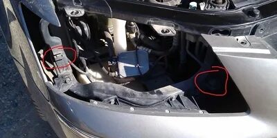 Как снять противотуманные фары на Hyundai Sonata NF фото