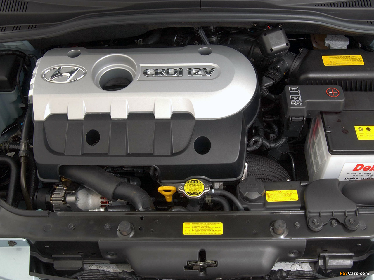 Установка пыльника двигателя на Hyundai Getz фото