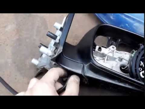 Как разобрать боковое зеркало заднего вида на Peugeot 206 фото