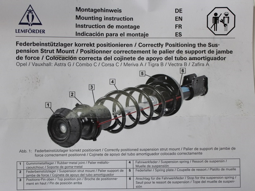 Замена передних амортизаторов на Opel Vectra С фото