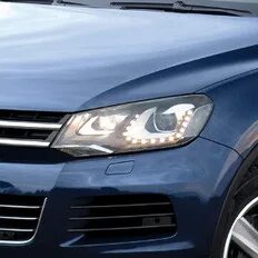 Замена ламп ближнего света на Volkswagen Touareg II (NF)