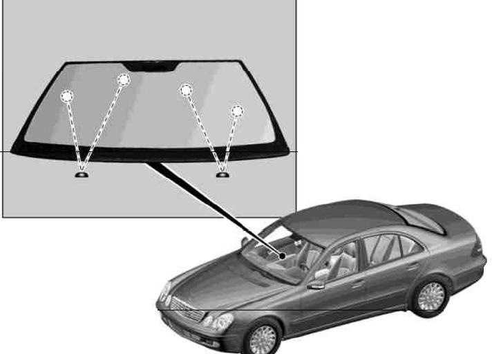 Запотевает/замерзает левый угол лобового стекла Mercedes E-Class (W212) выше зоны дворников