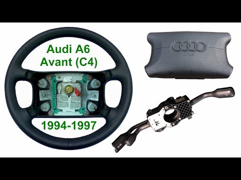 Как снять руль с подушкой безопасности на Audi 100 C4?