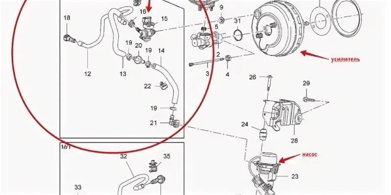 Снятие и установка вакуумного шланга (усилитель тормозов) на Mazda 3 (I) фото