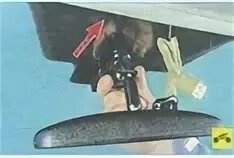 Демонтаж салонного зеркала Mazda 6 II фото