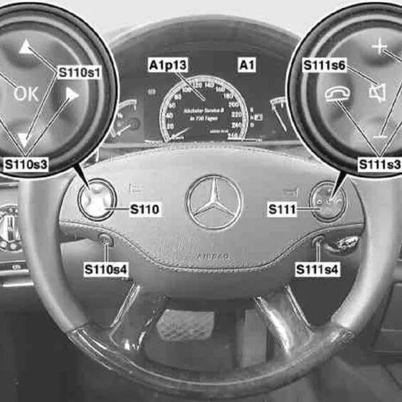 Сброс индикации ТО на Mercedes-Benz S-klasse (W221) фото