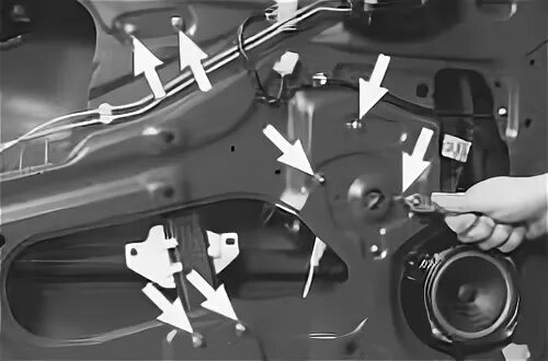 Как заменить электростеклоподъемник водительской двери на Daewoo Lanos фото
